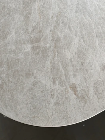 Стол M-City ASTRID 200 TL-102 Бежевый мрамор, испанская керамика / Шоколадное золото каркас