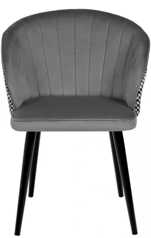 Стул Paola тёмно-серый с жаккардом Bradex Home RF 0261