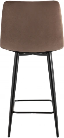 Стул полубарный Stool Group Джанго велюр коричневый высота сиденья 60 см УТ000036035