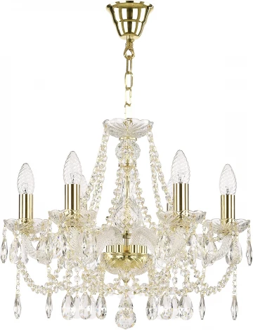 Подвесная люстра Art Classic 11.07 11.07.6.165.Gd.Sp (220V, на цепи, подсвечник, свеча)