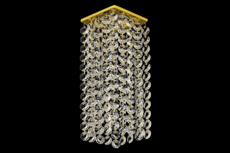 Встраиваемый светильник хрустальный Dio D'Arte Tayo Gold GU10.5.14.8x8.109 G