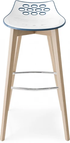 Стул JAM W CB/1487, ash.P19W OAK NATURAL/ P799-P11P WHITE/ GLOSSY NOUGAT, M-City