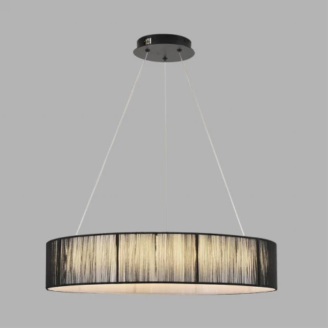 Подвесной светильник Lumion Kava 8371/40L черный, металл/текстиль/силикон LED 40W 3000/4000/6000K 220V