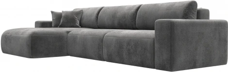 Диван угловой Лига-036 НПБ Классик Лонг левый угол Лига Диванов (Велюр) арт.127797L