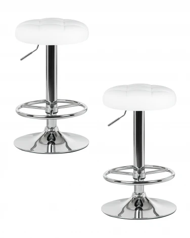 Набор 2 шт Табурет барный DOBRIN BRUNO (белый)