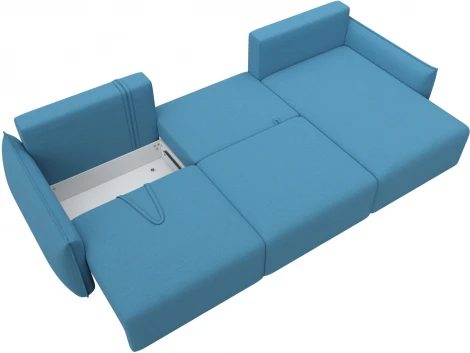 Диван угловой Лига-051 НПБ Лонг угол универсальный Лига Диванов (Рогожка) арт.128662