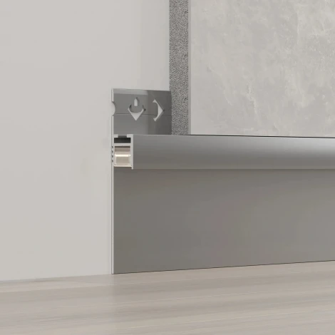 Профиль ARH-PLINTUS-50-FANTOM-3000 ANOD (Arlight, Алюминий) 052662