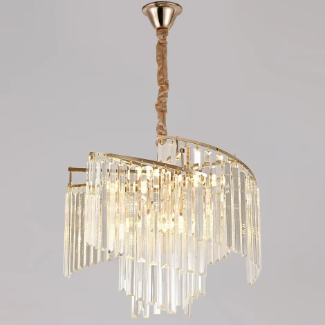 Подвесная люстра хрустальная Reluce 98068-0.4-500 FG (220V, на цепи)
