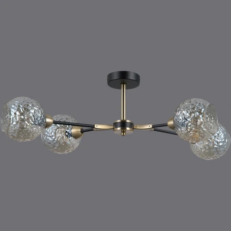 Потолочная люстра на штанге ILLUMICO IL0253-4CSQ-79 BK AB (220V)