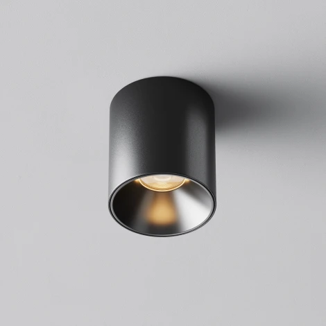 Накладной потолочный светильник Maytoni Alfa LED C064CL-5W2.7K-RD-B (220V, круглые)