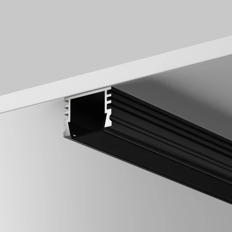 Рассеиватель для профиля 16×12 черный, 2 м Maytoni 642024