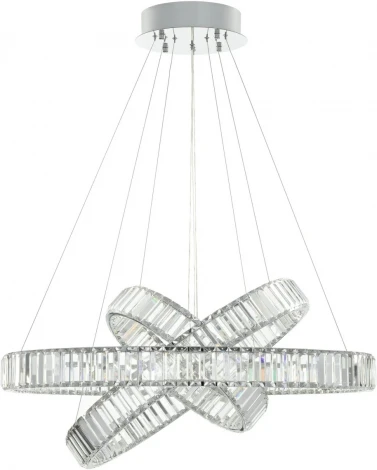 Подвесной светильник Citilux Чезаре CL338381 (регулировка яркости, LED, 220V, хрусталь, пульт управления, на тросе)