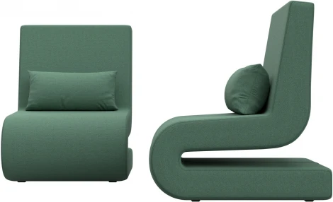 Кресло Волна (2 шт.) (Зеленый/Рогожка) Лига Диванов арт.125042