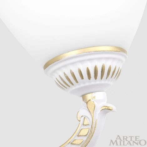 Бра с выключателем Arte Milano AM342837 342837/2W WT+G (220V)