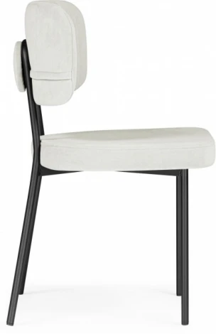 Обеденный стул Вакао Woodville (Металл,Ткань/Бежевый,Черный) арт.615185