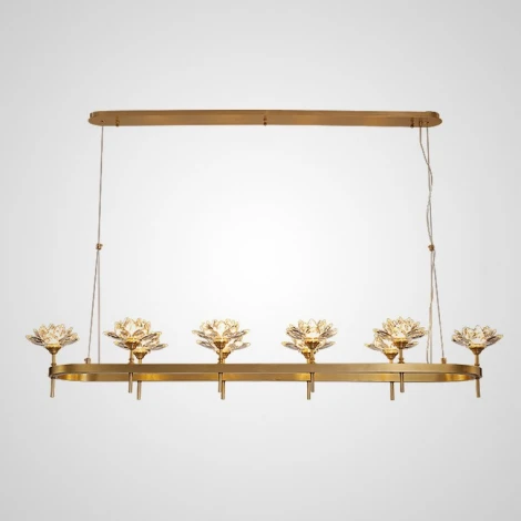 Подвесная люстра Lotos Long 10 ImperiumLoft Lotos-Long01 (177885-26) (220V, на тросе)