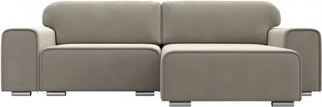 Диван угловой Лига-029 правый угол (Бежевый/Микровельвет) Лига Диванов арт.121917