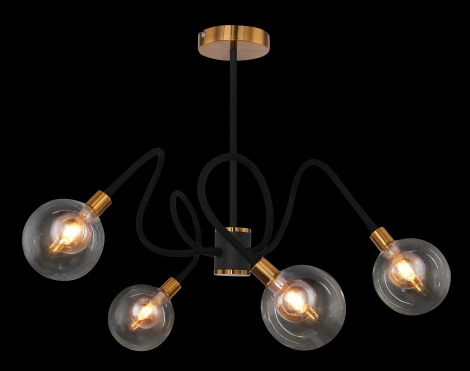 Потолочная люстра на штанге Globo Eddy 56010-4 (220V, шарики)