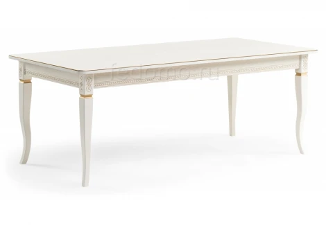 Стол Woodville Балмет молочный / золото 483908