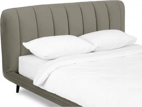 Кровать Amsterdam ОГОГО (арт.740847), (Велюр/Серый)