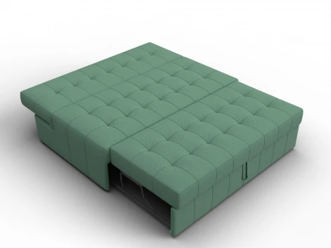 Диван прямой Лига-107 (140) (ЛДСП,Брус,Фанера,Рогожка/Зеленый) Лига Диванов 134905