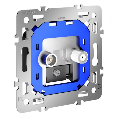 Механизм розетки телевизионной оконечной TV+SAT Voltum S70 VLS0604M