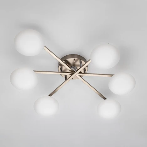 Потолочная люстра RGB на штанге Citilux Atman Smart CL226A161 (LED, 220V, голосовое управление, пульт управления, управление смартфоном, умный дом - Алиса, Маруся, Салют)