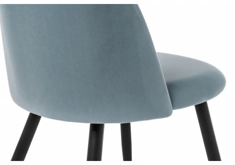 Стул Woodville на металлокаркасе Gabi 1 light blue / black 15109