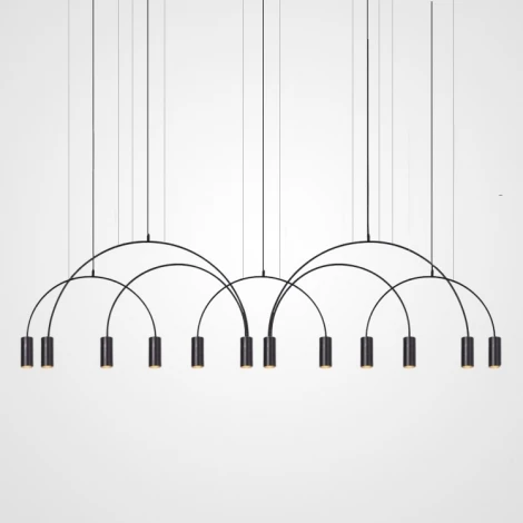 Подвесной светильник Arc 12 Black ImperiumLoft Arc01 (212845-26) (220V, на тросе)