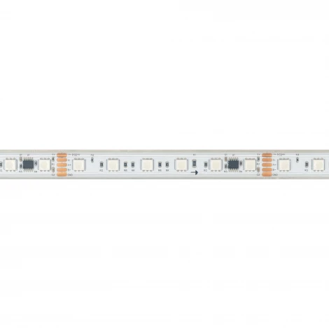 Светодиодная лента герметичная DMX-PS-B60-15mm 24V RGB-PX6 (15W/m, IP67, 5060, 5m) (Arlight, бегущий огонь) 037090