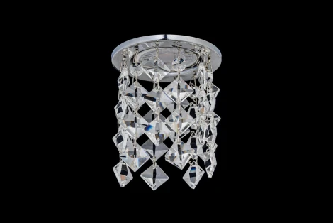 Встраиваемый светильник хрустальный Dio D'Arte Osimo Nickel GU10.5.14.8.203 N