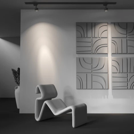 Трековый светильник однофазный GX53 12W 220V Nuvolt Vertu TL-004B2