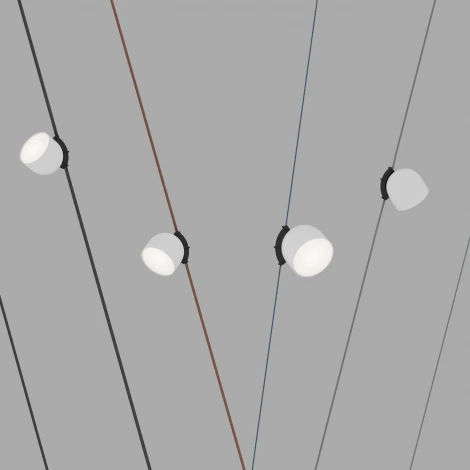 Трековый светильник 48V Denkirs Belty Spot DK5543-WH+BK (LED)