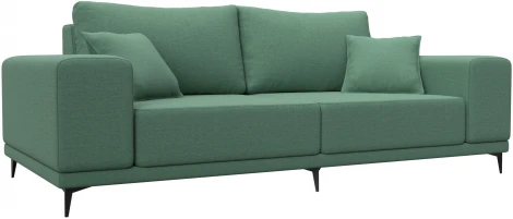 Диван прямой Льюес (Зеленый/Рогожка) Лига Диванов арт.123336