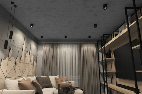 Накладной точечный светильник Denkirs DK3040 DK3090-BK+CH (220V, круглые)