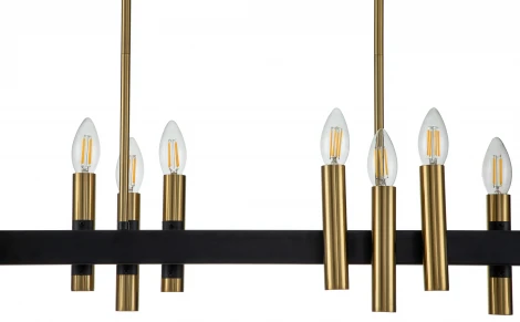 Люстра потолочная на штанге Cero V000209 (13009/16RL Black ) (220V)