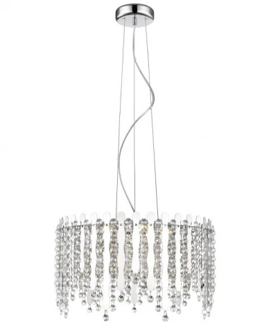 Подвесная люстра Simple Story 5931 5931-5PL3LED (220V, хрусталь, на тросе, круглые)