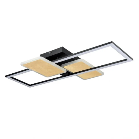 Потолочная люстра светодиодная Lumion Goldy 6575/80CL черный, золотая патина/черный, золотая патина/металл/акрил, металл LED 80W 220V