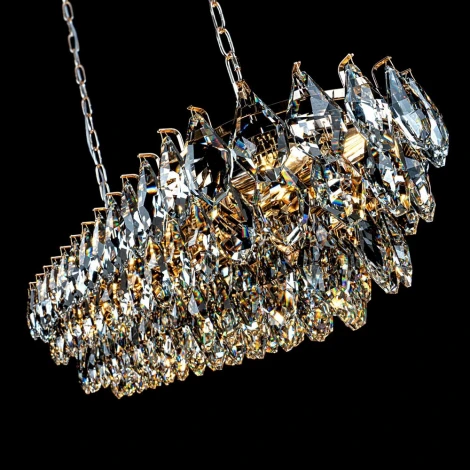Подвесная люстра хрустальная Modelux MODELUX ML.2363.14 GD