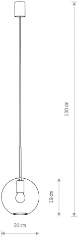 Подвесной светильник Nowodvorski Sphere M 7848 (220V, на проводе, шар)