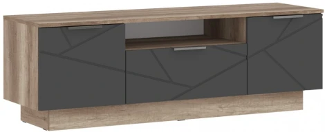 ТВ-тумба Woodville Диамо ТБ 04 софт графит / дуб каньон 546013