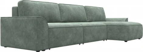 Диван угловой Лига-048 НПБ лонг Лига Диванов (Велюр) арт.128491