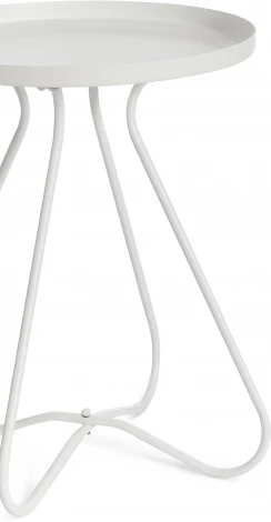 Столик журнальный GLAND 1 шт. в упаковке (Металл /Белый)
