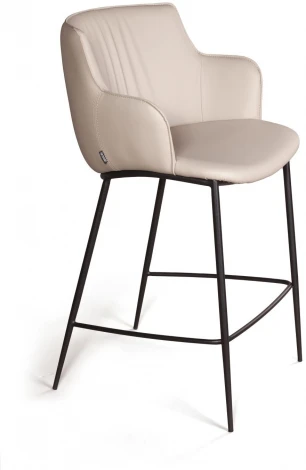 Стул полубарный Top Concept Sofia, экокожа soft-touch, серый