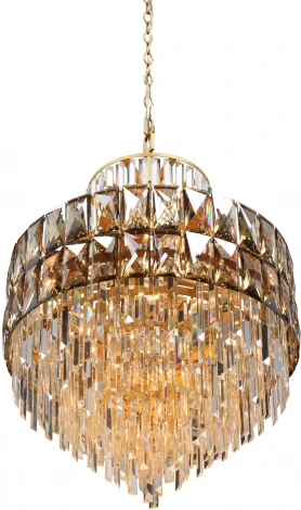 Подвесная люстра Vitaluce V5832-8/17+4, 21xE14 макс. 40Вт (220V, хрусталь, на цепи)