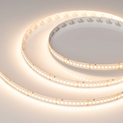 Светодиодная лента UL-A200-10mm 24V Warm2700 (20 W/m, IP20, 2835, 5m) (Arlight, высок.эфф.150 лм/Вт) 037222 UL открытая