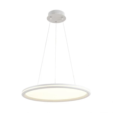 Умная люстра подвесная Alis Smart 8380/45L белый, металл/акрил с ПДУ и голосовым управлением LED 45W 3000-6500К 220V