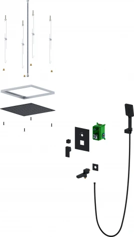 Душевой комплект Timo Selene SX-2039/03SM черный