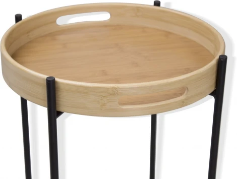 Столик кофейный Sheffilton SHT-CT30 черный муар/прозрачный лак