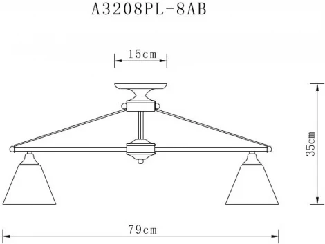 Потолочная люстра Arte Lamp Copter A3208PL-8AB
